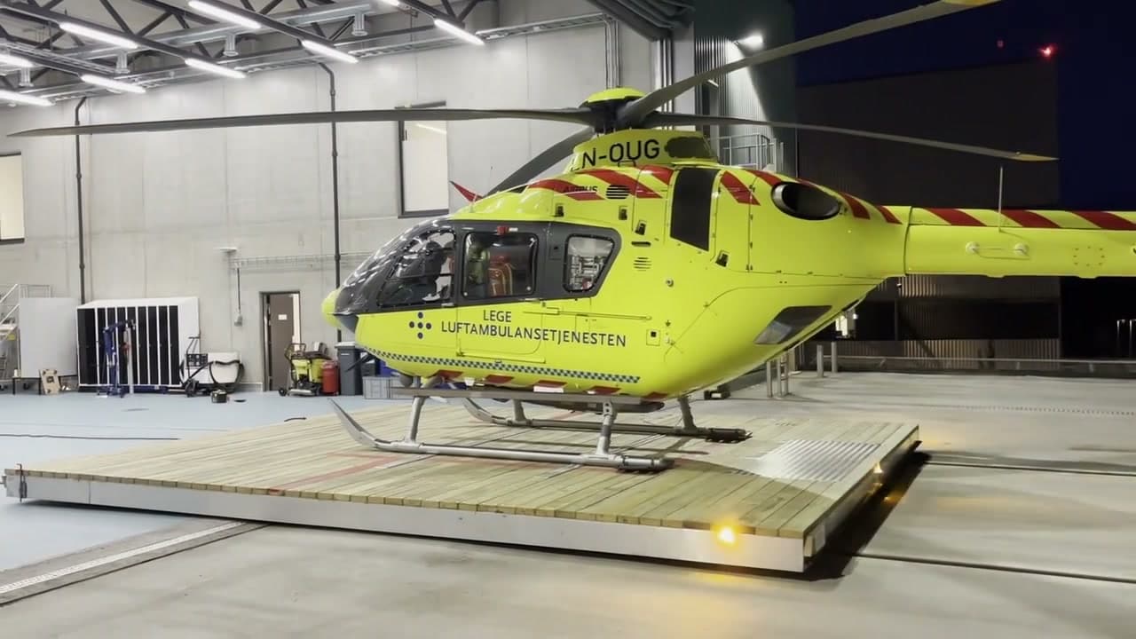 Helipad 2.0 helikoptertransport-tralle i operativ drift ved Stavanger universitetssjukehus