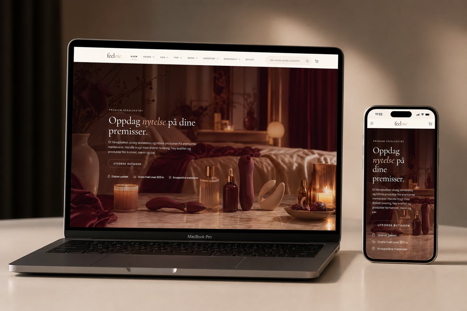 Moderne e-handelsplattform